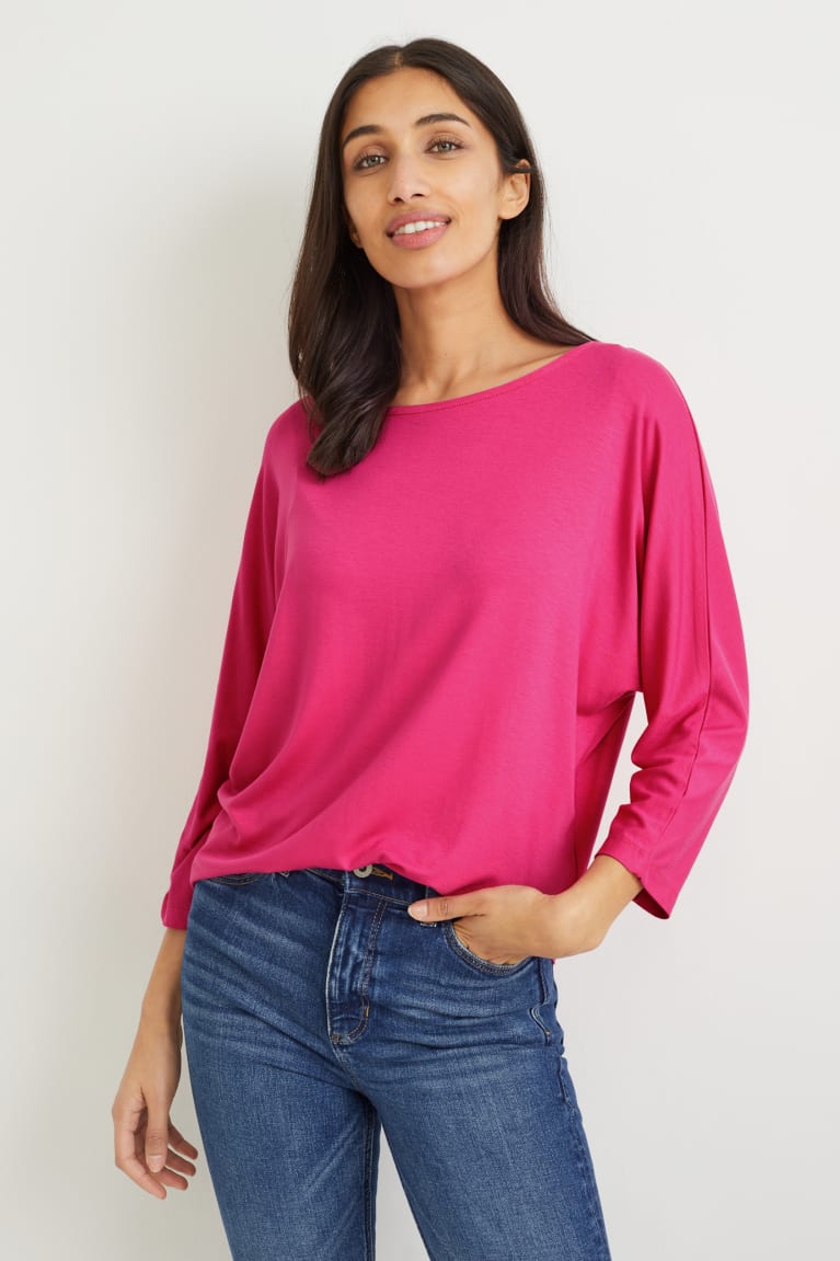  Rose Hauts C&A Basic Long Sleeve With Lenzing Ecovero - france EAR-7558266