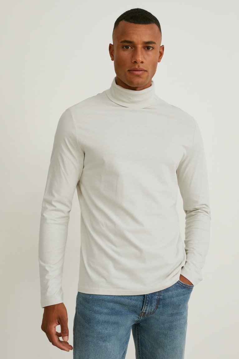  Blanche Hauts C&A Polo Neck Organic Coton - france OCR-1423606