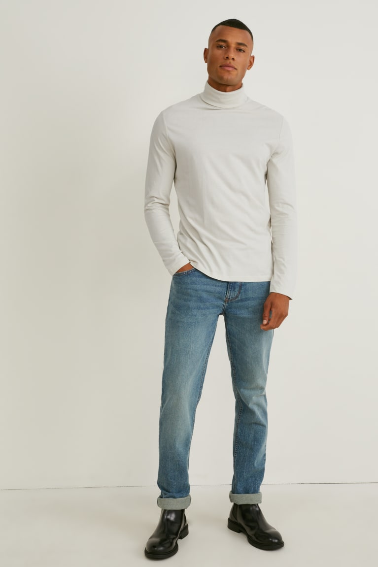  Blanche Hauts C&A Polo Neck Organic Coton - france OCR-1423606