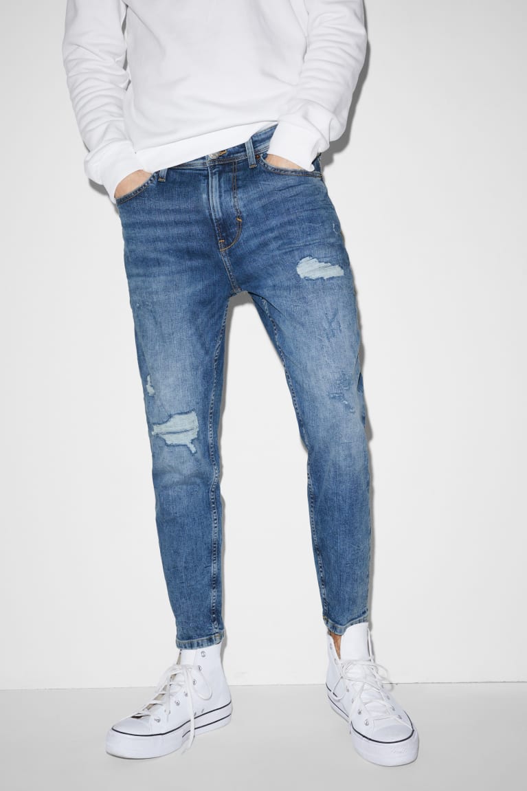  Bleu Bleu Clair Jean C&A Carrot Lycra - france EVI-8183115