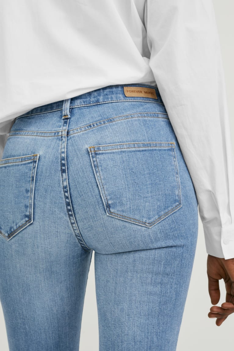  Bleu Bleu Clair Jean C&A Made In Eu Flared High Taille Organic Coton - france TAY-8194499