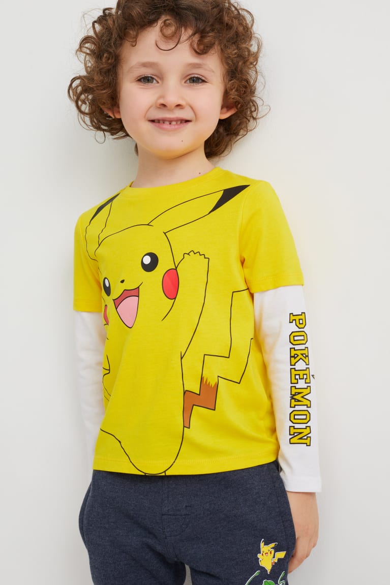  Jaune Hauts C&A Pokémon Long Sleeve - france DWK-7542182