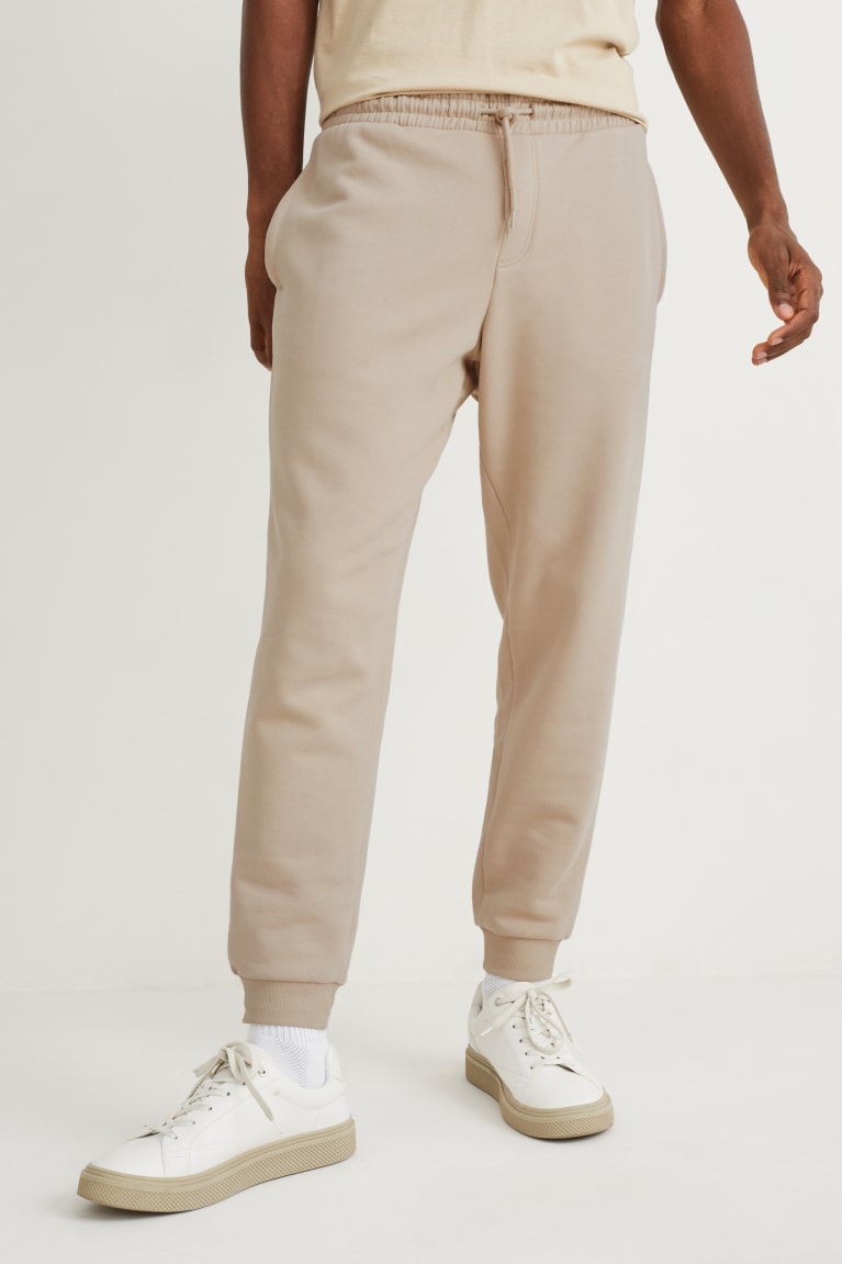  Beige Pantalons C&A Joggers With Organic Coton - france SWK-9111628