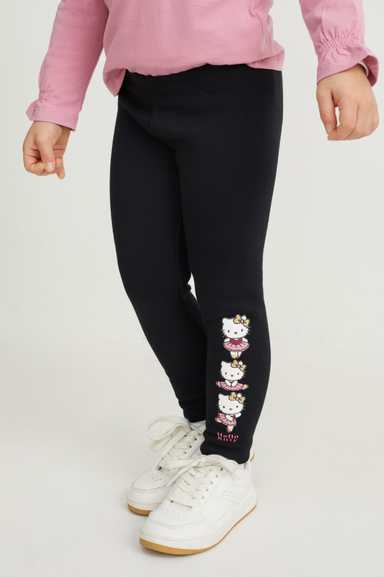  Noir Pantalons C&A Multipack Of 2 Hello Kitty Thermal Leggings - france DWT-1512273