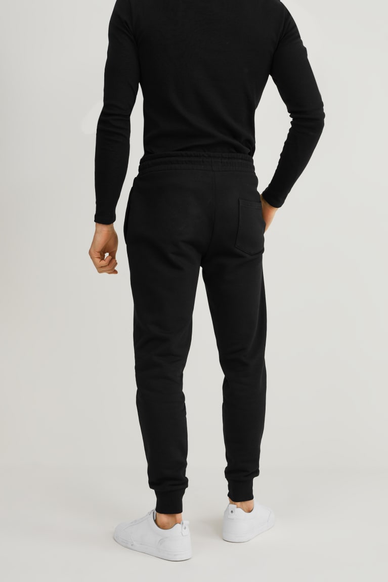  Noir Pantalons C&A Joggers Organic Coton - france OPC-9431393