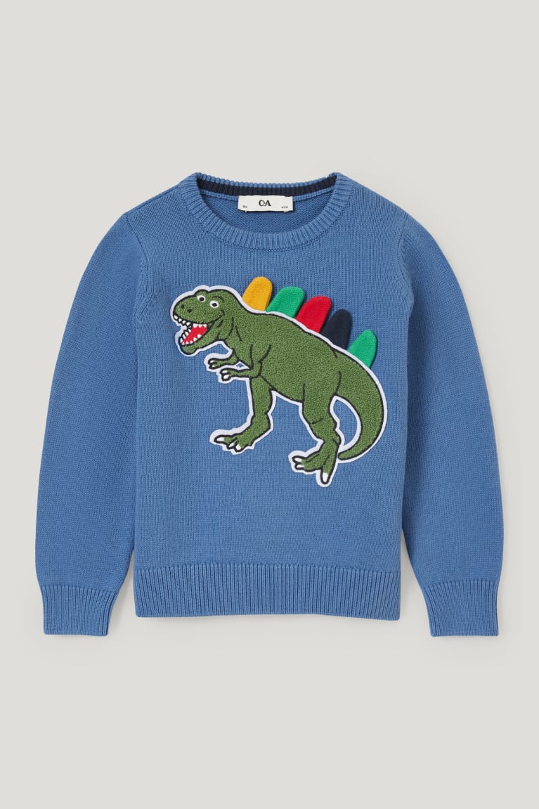  Bleu Pulls C&A Dinosaur - france MLQ-9127352