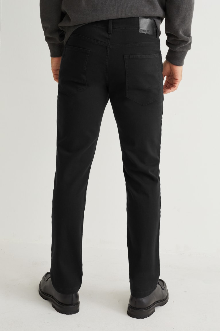  Noir Pantalons C&A Slim Fit Flex - france CIZ-4762663