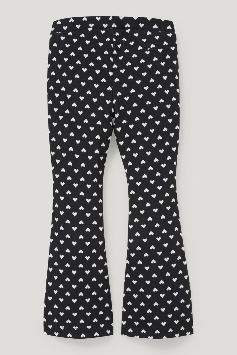  Noir Blanche Pantalons C&A Leggings Recycled Patterned - france UUC-5181455