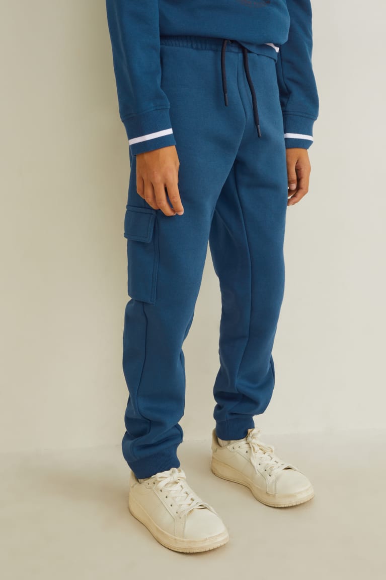  Bleu Pantalons C&A Cargo Joggers - france BXP-1701596