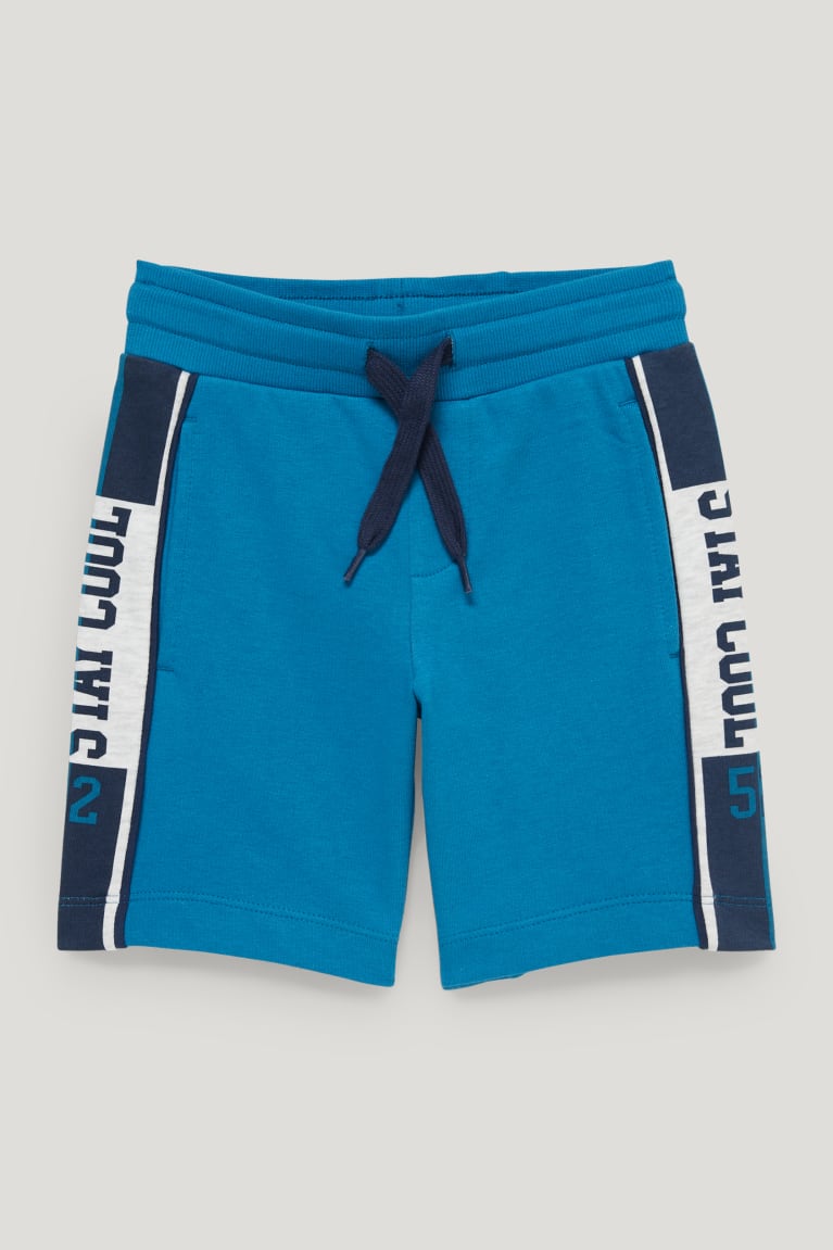  Bleu Pantalons C&A Sweat Bermuda - france MLA-4107461