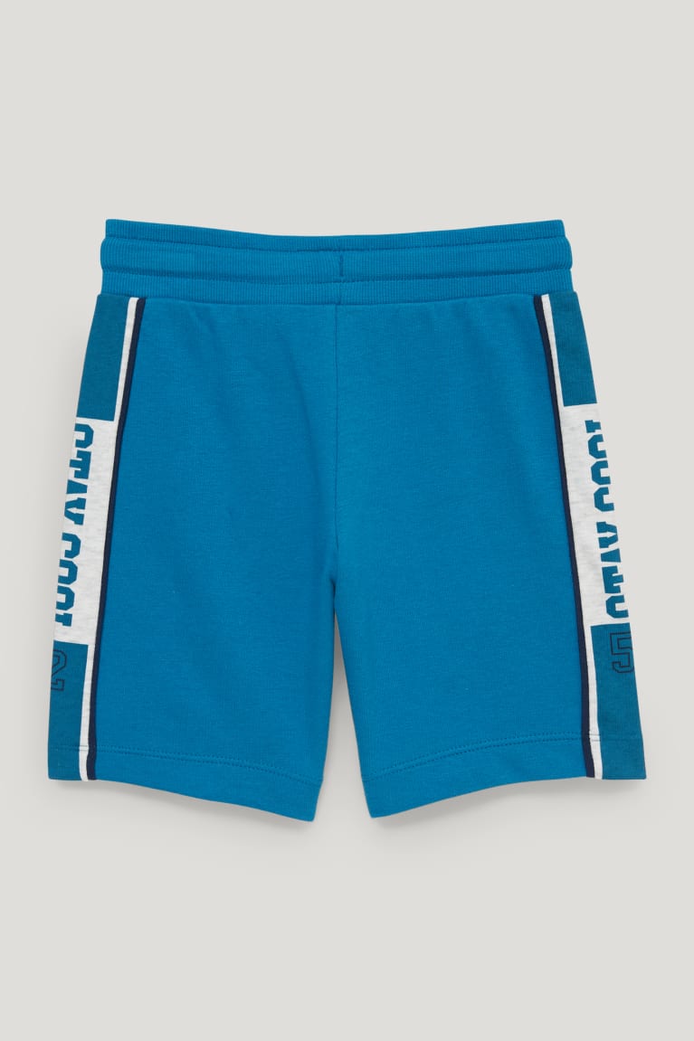  Bleu Pantalons C&A Sweat Bermuda - france MLA-4107461