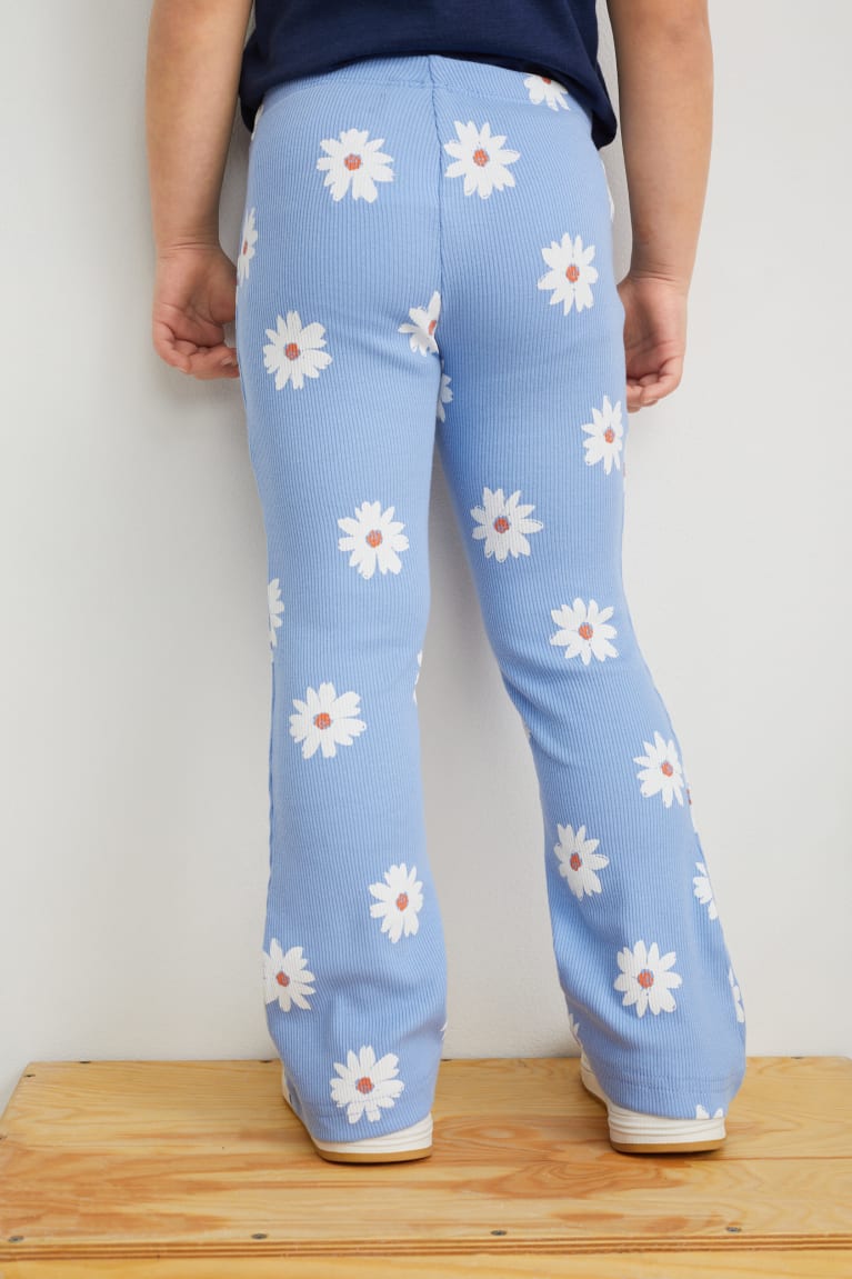  Bleu Pantalons C&A Leggings Floral - france LJI-6949685