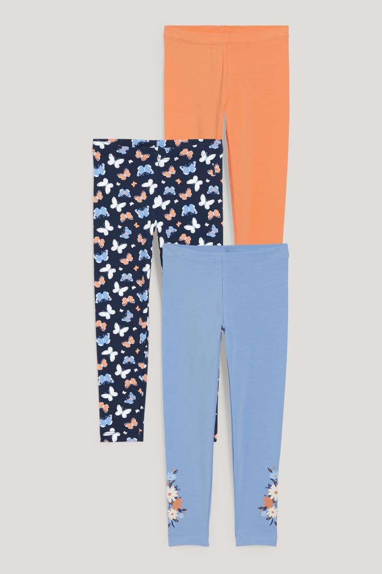  Bleu Pantalons C&A Multipack Of 3 Leggings - france IDO-4971757