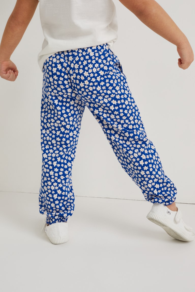  Bleu Pantalons C&A Multipack Of 2 Floral - france DOK-3767284