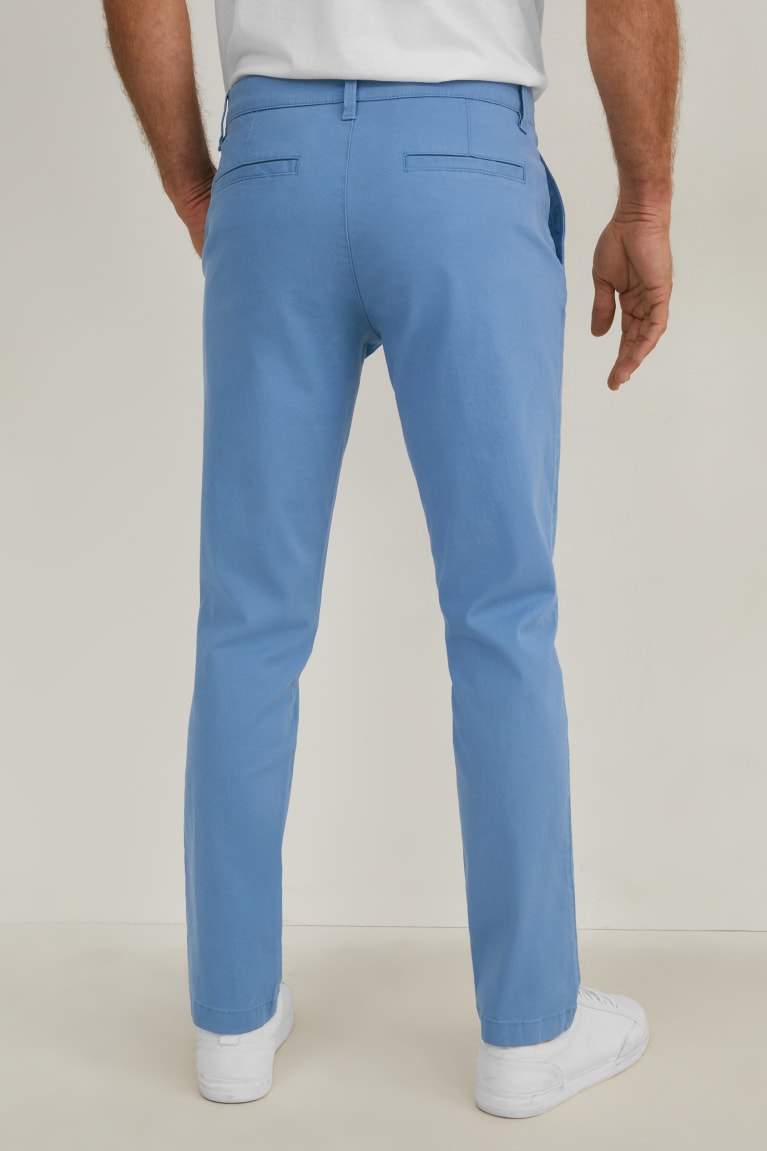  Bleu Pantalons C&A Chinos Regular Fit Lycra - france XMT-0827957