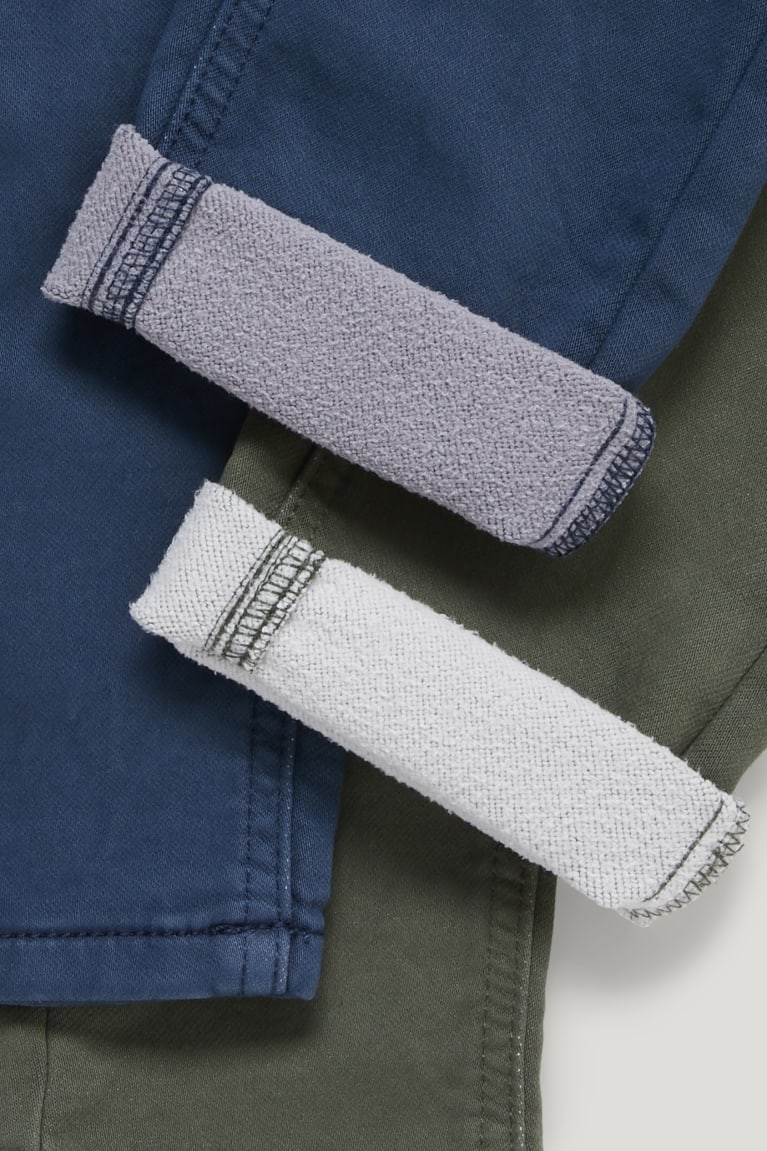  Bleu Vert Foncé Pantalons C&A Multipack Of 2 Thermal Slim Fit - france ROE-9185755