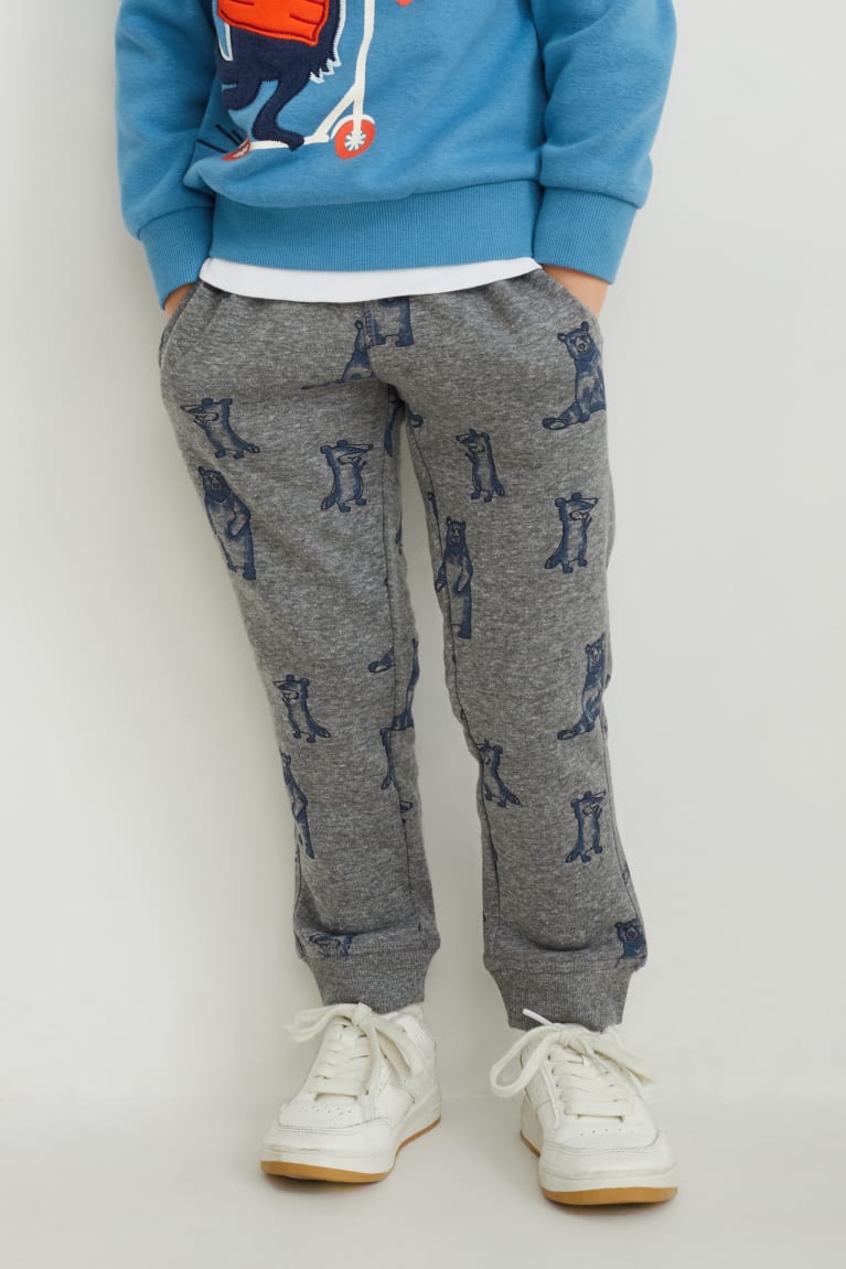  Bleu Grise Pantalons C&A Multipack Of 2 Joggers - france DLW-0783971