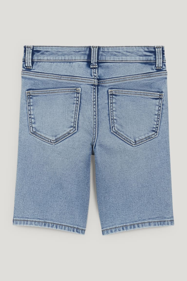  Bleu Bleu Clair Pantalons C&A Denim Bermuda - france KBA-0801892