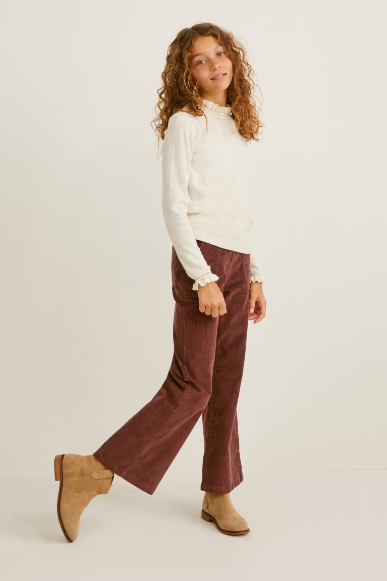  Marron Pantalons C&A Corduroy - france VTY-5340320