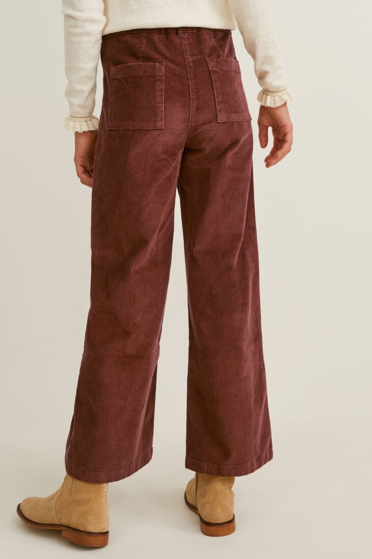  Marron Pantalons C&A Corduroy - france VTY-5340320