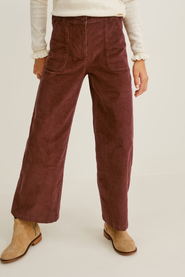  Marron Pantalons C&A Corduroy - france VTY-5340320