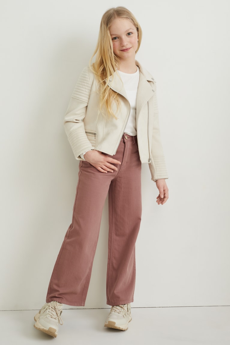  Marron Pantalons C&A Larges Leg - france ENJ-5878514