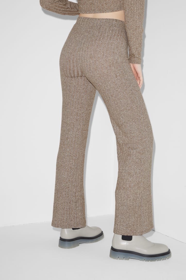  Marron Pantalons C&A Clockhouse Knit - france JVE-9964725