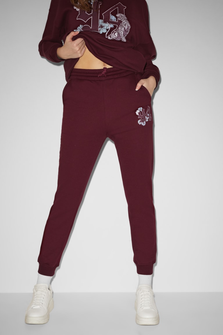  Bordeaux Pantalons C&A Clockhouse Joggers - france DQK-4117604