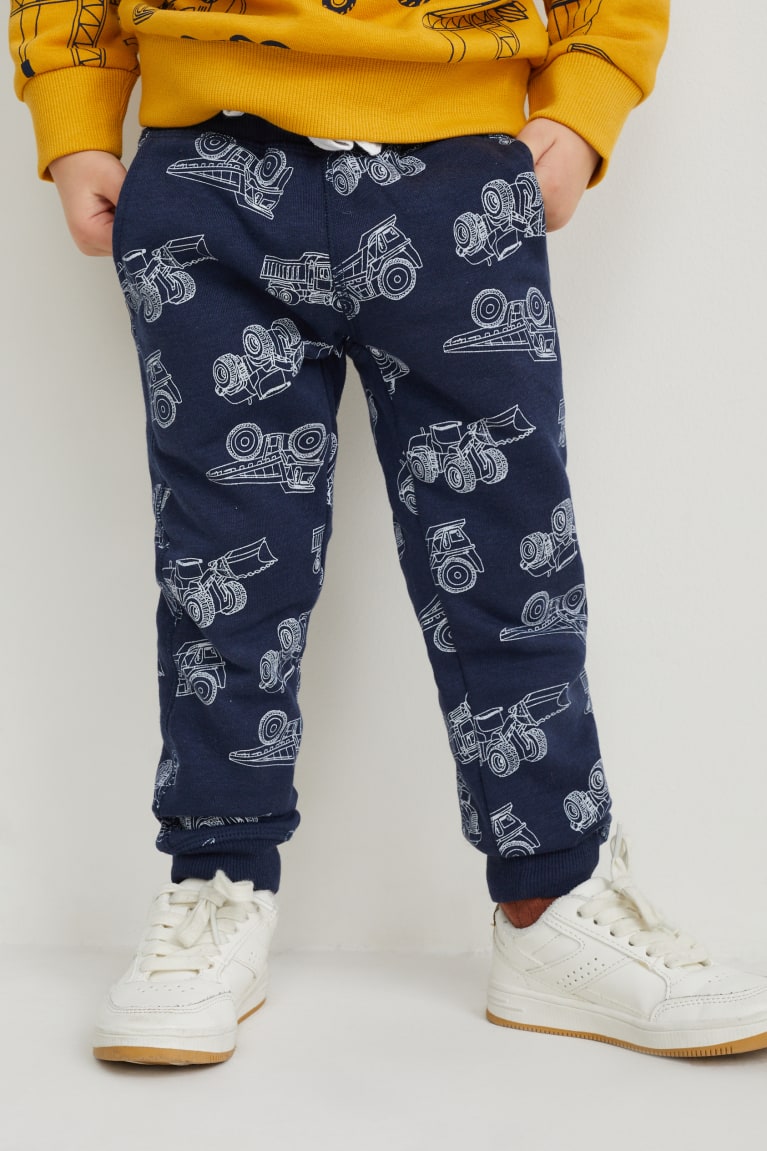  Bleu Foncé Pantalons C&A Multipack Of 3 Joggers - france JSJ-0058479