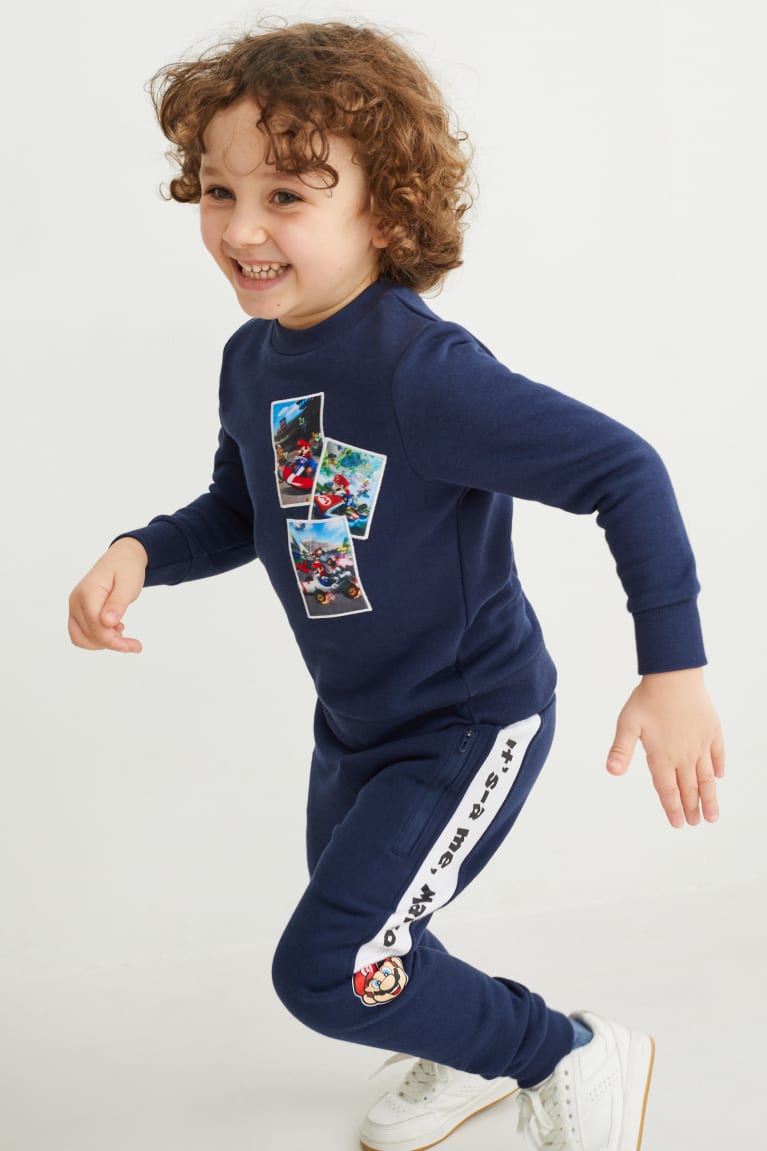  Bleu Foncé Pantalons C&A Super Mario Joggers - france GFP-0417849