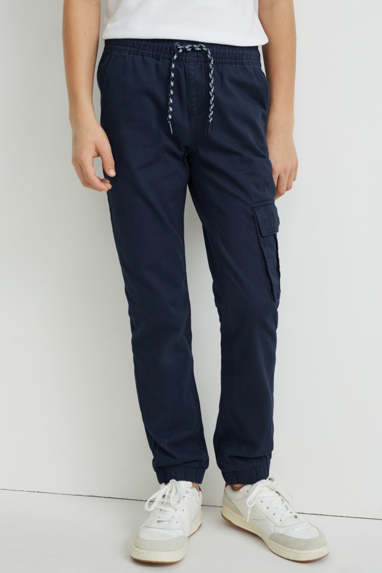  Bleu Foncé Pantalons C&A Trousers - france MQU-5703479